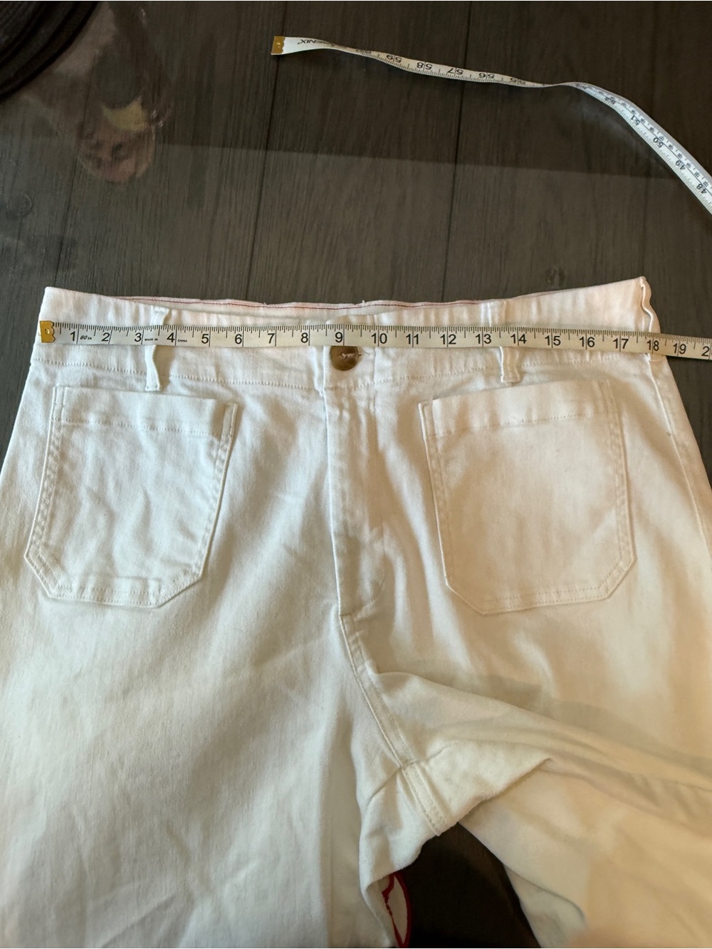 Anthropologie Maeve Colette Scallop Hem Crop Wide Leg Jeans 25906 - Picture 12 of 16